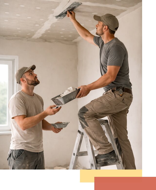 Шпаклевка потолка из гипсокартона в Шумерле качественно и быстро