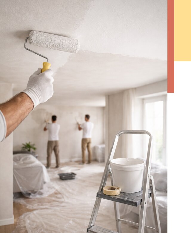 Покраска потолка акриловой краской в Шумерле от 2716 руб. | ОТДЕЛОЧНИК-Шмр