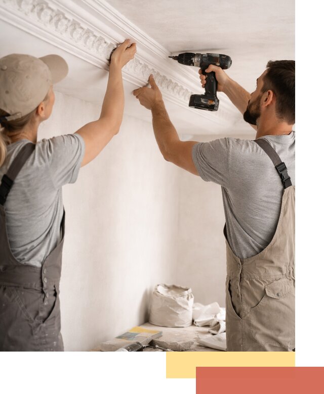 Профессиональный монтаж лепнины на потолок в Шумерле