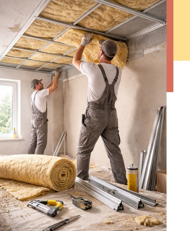 Утепление потолка в Шумерле от 7821 руб/м2 — недорого, быстро, под ключ | ОТДЕЛОЧНИК-Шмр