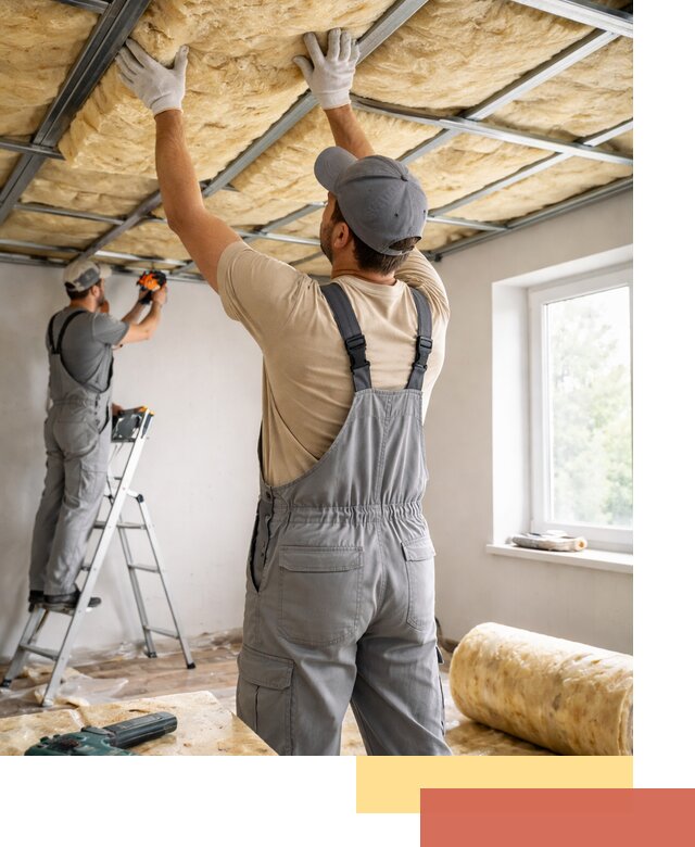 Утепление потолка под ключ в Шумерле качественно и быстро