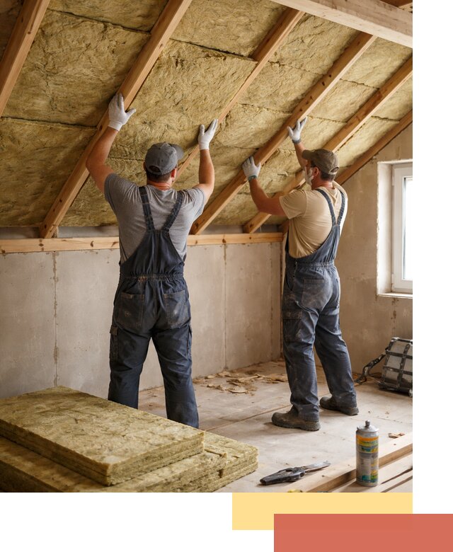 Утепление потолка минеральной ватой в Шумерле