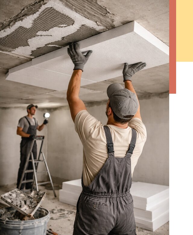 Утепление потолка пенопластом в Шумерле от 4888 руб/м2 — недорого и быстро | ОТДЕЛОЧНИК-Шмр