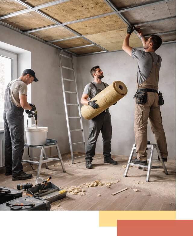 Шумоизоляция потолка в Шумерле: профессиональный монтаж и отделка